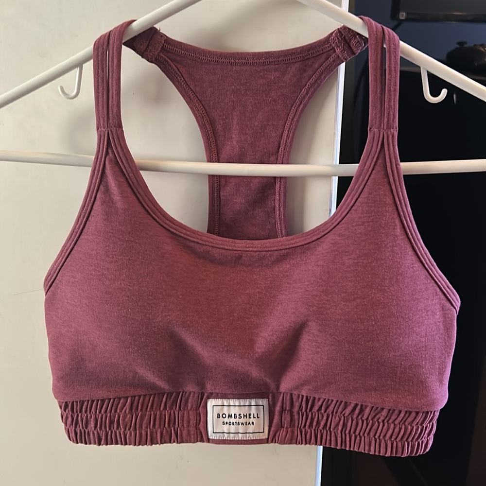 Bombshell Sportswear cloud sports bra Purple rose